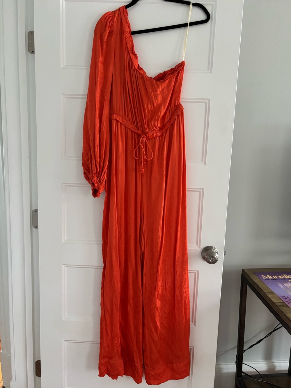 Farm Rio for Anthropologie one shoulder jumpsuit